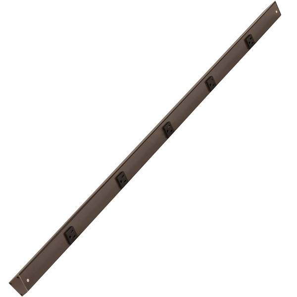 48" 15 amp 120 volt Bronze Under Cabinet Power Strip